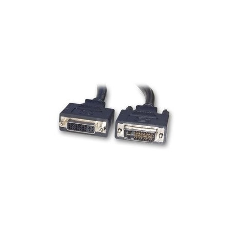 Cable Wholesale DVI-D Dual Link Extension Cable, Black, DVI-D Male to DVI-D Female, Ferrites 2 meter (6.6 foot) 10V2-07202BK